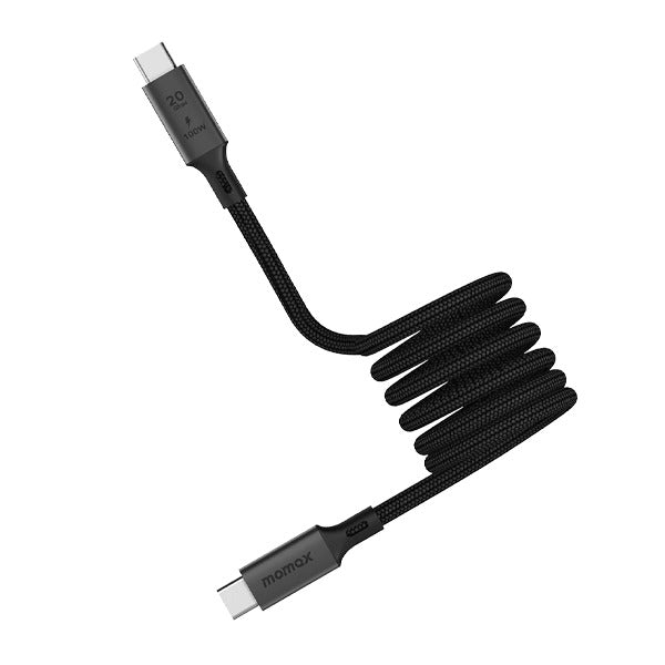 Momax Mag Link 100W Magnetic USB-C to USB-C Cable 1M |Black Momax Mag Link 100W Magnetic USB-C to USB-C Cable 1M |Black